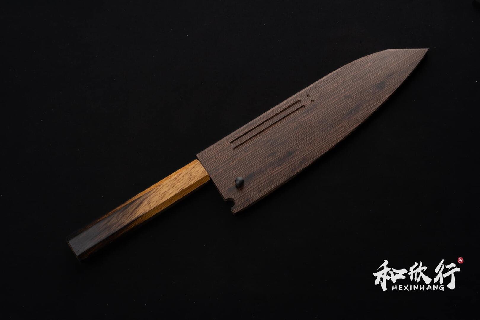 堺孝行Sakai Takayuki 焰紅蓮青二鋼黑打鎚目切付牛刀225mm